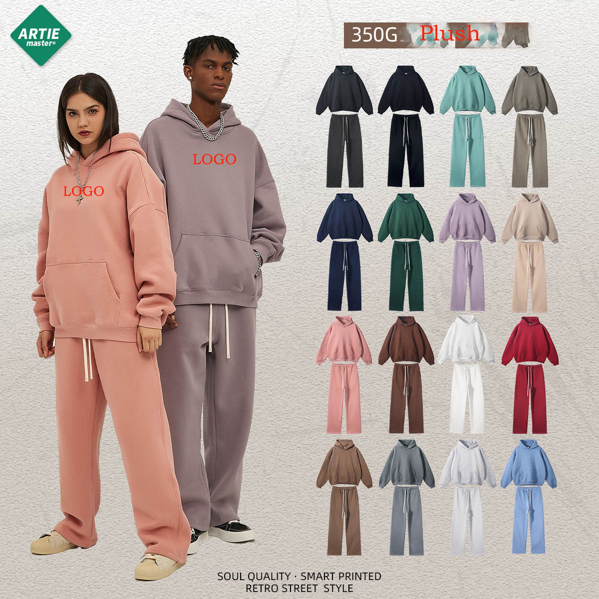 Streetwear Brand Clothing - LOGO personalizzato da uomo nuovo peluche