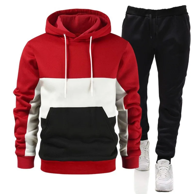 Streetwear Brand Hoodies - 2 pezzi da uomo Felpa con