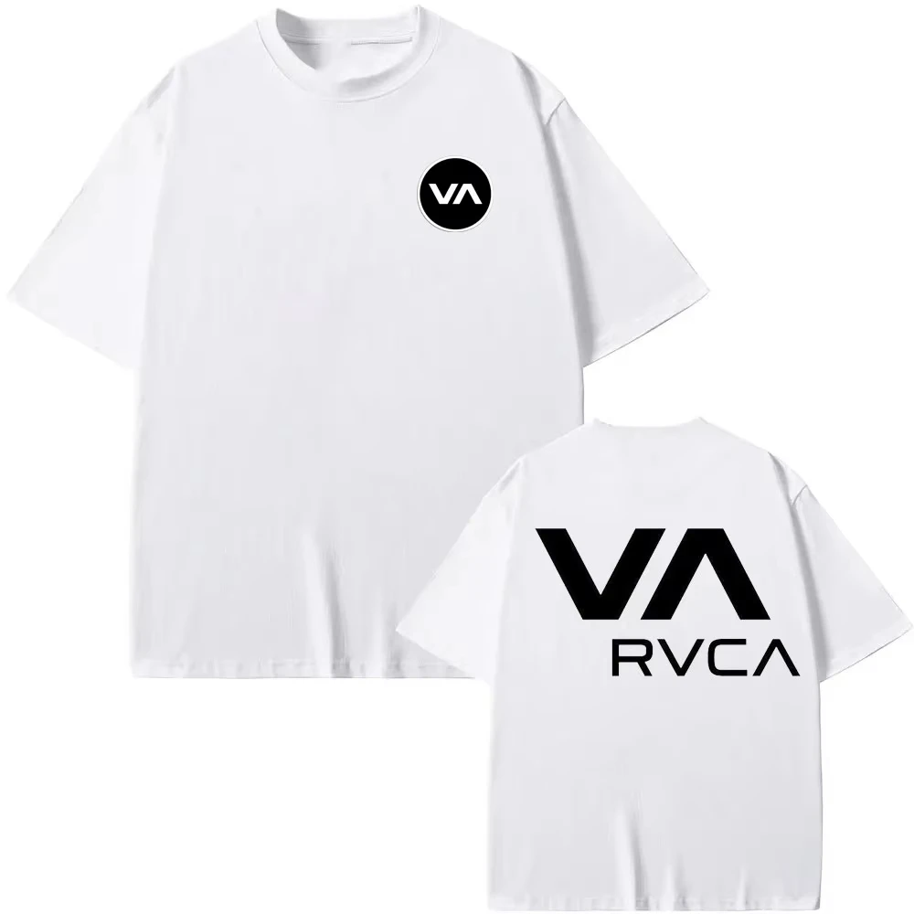 Streetwear Brand Clothing - T-shirt RVCA Nera Estiva in Cotone